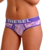 Diesel Oxim Purple Printed Cotton Stretch Oxi Brief